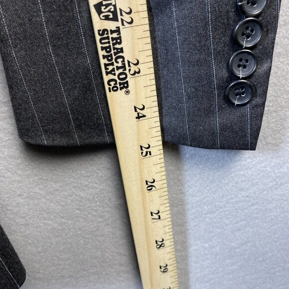 Brooks Brothers 1818 Regent Ethomas Jacket 41R Gray Striped 3 Button Italy Wool - Picture 8 of 16